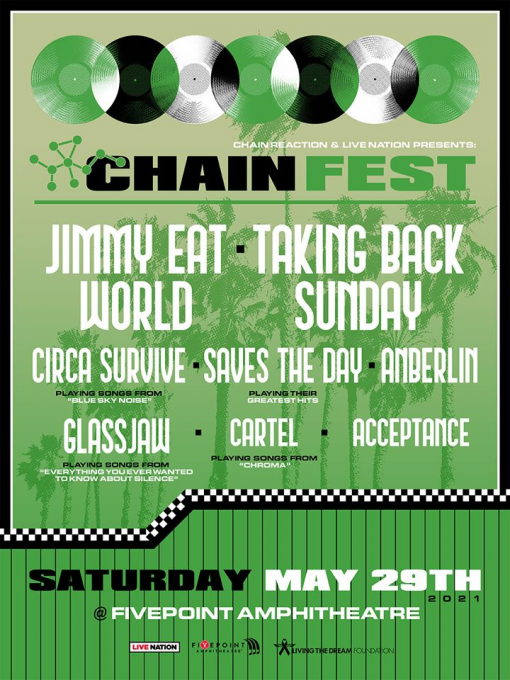 Chain Fest: Jimmy Eat World, Taking Back Sunday, Circa Survive & Anberlin at FivePoint Amphitheatre