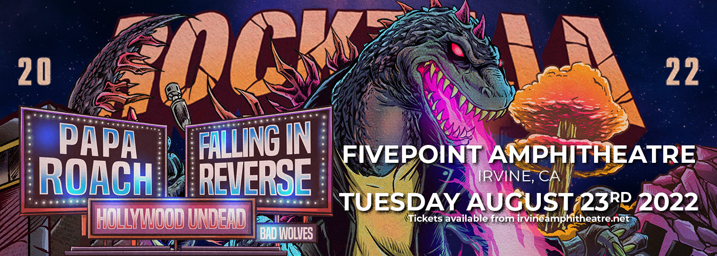 Rockzilla Tour: Falling in Reverse, Papa Roach, Hollywood Undead & Bad Wolves at FivePoint Amphitheatre tickets Rockzilla Tour: Falling in Reverse, Papa Roach, Hollywood Undead & Bad Wolves at FivePoint Amphitheatre