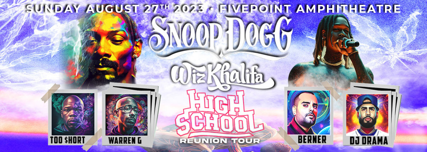 Snoop Dogg & Wiz Khalifa: The High School Reunion Tour with Too Short, Warren G, Berna, and DJ Drama at FivePoint Amphitheatre