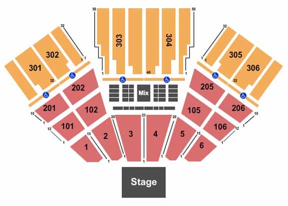 San Bernardino Amphitheatre Seating Chart