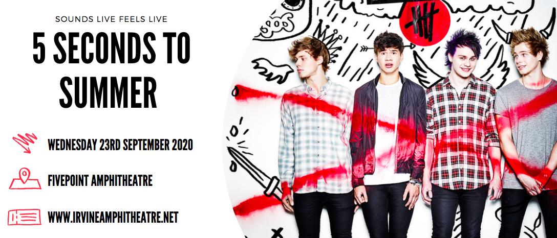 5 Seconds of Summer at FivePoint Amphitheatre tickets 5 Seconds of Summer at FivePoint Amphitheatre