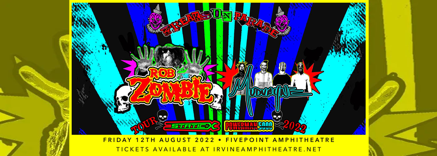 Rob Zombie & Mudvayne at FivePoint Amphitheatre tickets Rob Zombie & Mudvayne at FivePoint Amphitheatre