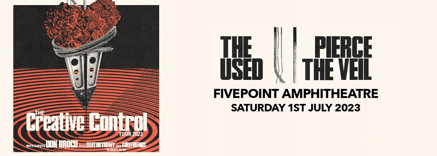 The Used & Pierce The Veil at FivePoint Amphitheatre tickets The Used & Pierce The Veil at FivePoint Amphitheatre